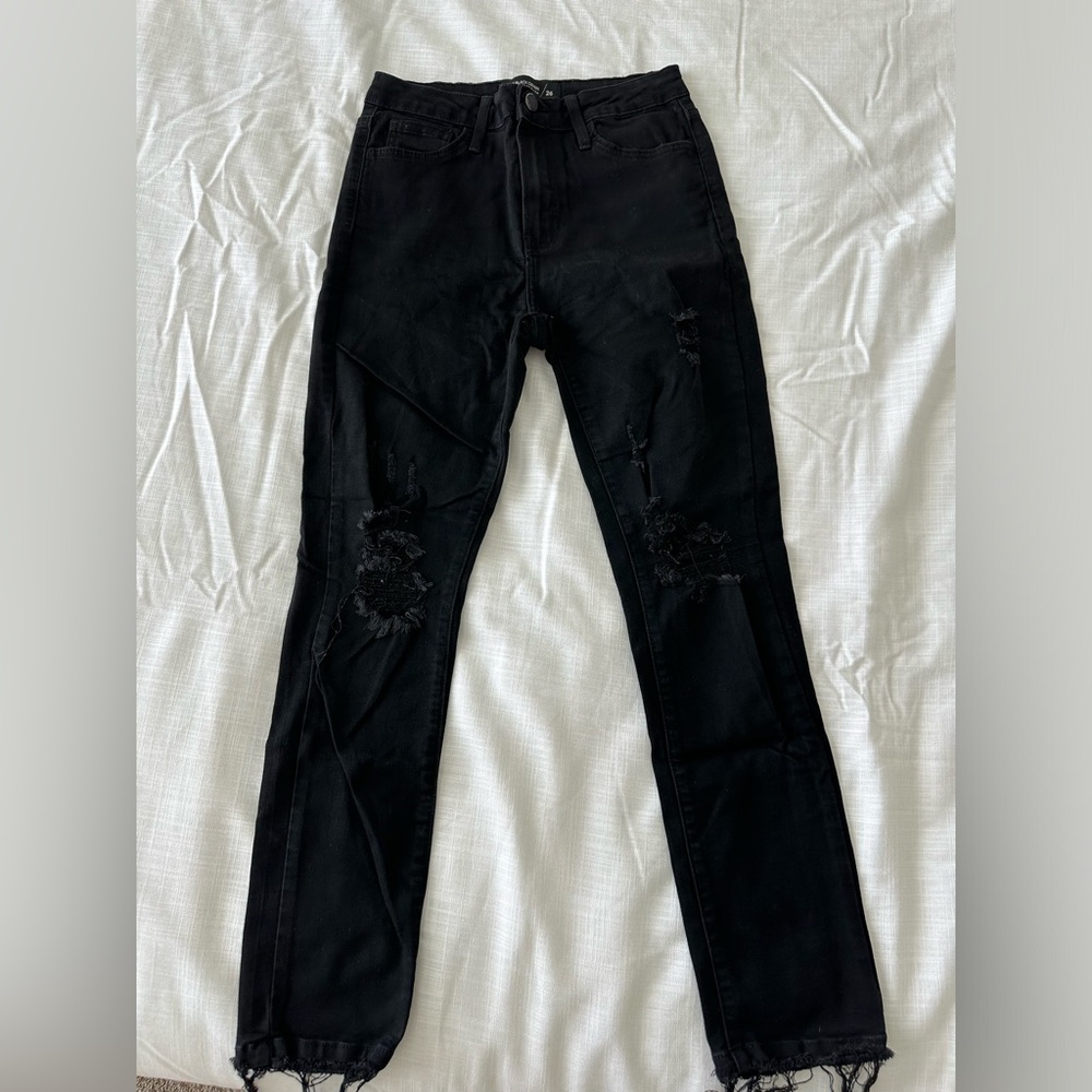 Just Black Denim Ripped Jeans